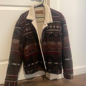 Wrangler Fleece Lined Aztec Jacket